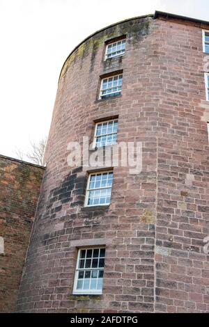 Die Außenseite des Gebäudes 17, Cromford Mühlen Matlock Derbyshire England Großbritannien Stockfoto