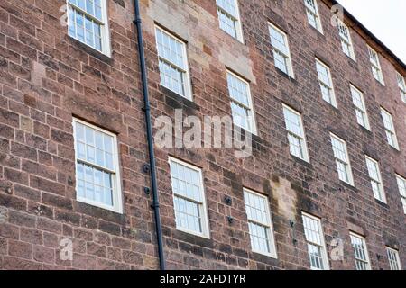 Die Außenseite des Gebäudes 17, Cromford Mühlen Matlock Derbyshire England Großbritannien Stockfoto