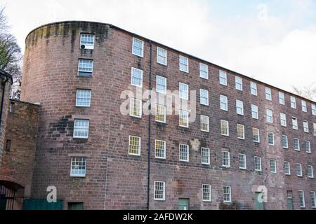 Die Außenseite des Gebäudes 17, Cromford Mühlen Matlock Derbyshire England Großbritannien Stockfoto