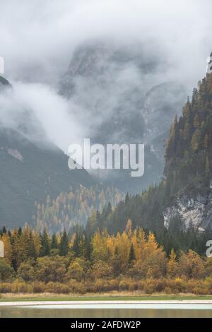 Lago Di Landro, Toblach, Dolomiten Stockfoto