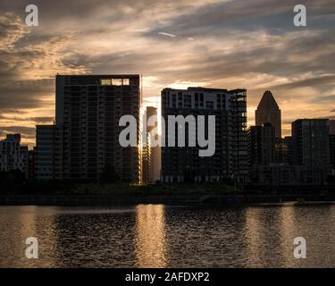 Blick auf die Stadt Montreal Stockfoto