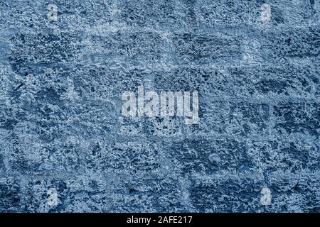 Hintergrund der Steinmauer. Classic Blau abstrakt Hintergrund. Farbe des Jahres 2020. Stockfoto