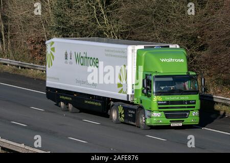 Der Supermarkt Waitrose Supermarkt Lieferwagen Stockfoto