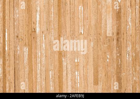 Holz Textur Hintergrund der alten zerkratzt Holzbohlen in hellem Gelb beige Farbe mit einigen Rissen. Stockfoto