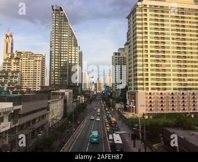 Bangkok, Thailand - 17.September 2018. Stadtbild von Bangkok, Thailand. Bangkok ist eine der weltweit beliebtesten Reiseziele. Stockfoto