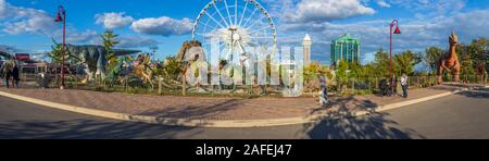 Dinosaur Park, Clifton Hill, Niagara Falls, Kanada Stockfoto