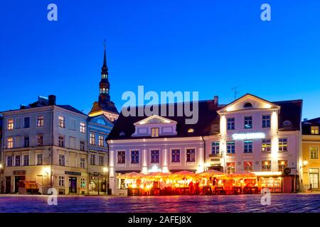 Raekoja plats (Rathausplatz), Tallinn, Estland Stockfoto