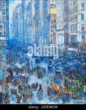 Fifth Avenue von Childe Hassam (1859-1935), Öl auf Leinwand, 1919 Stockfoto