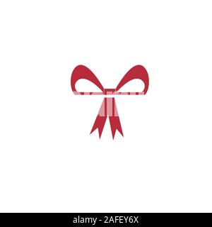 Realistische roten Bogen. Ribbon. Vector Illustration eps 10. Stock Vektor
