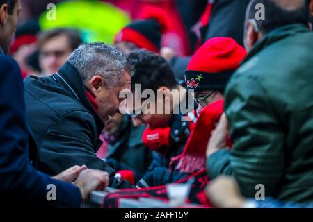 Mailand, Italien. 15 Dez, 2019. Daniele Massaro während Mailand vs Sassuolo, italienische Fußball Serie A Männer Meisterschaft in Mailand, Italien, 15. Dezember 2019 Quelle: Unabhängige Fotoagentur/Alamy leben Nachrichten Stockfoto