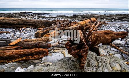 Plage de Viviers Basken Basken Fischteichen Strand, Urugne, Pyrénées-Atlantiques, Frankreich Stockfoto