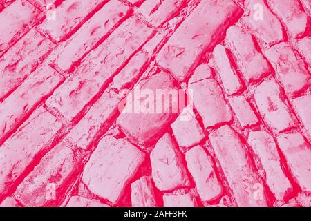 Steinboden Textur Hintergrund. Rosa Rot gradient Abstrakt Hintergrund. Stockfoto