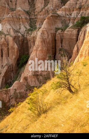 Blick auf Rapa Rosie in der Nähe von sebes Rumänien, spektakulären geologischen Formation Stockfoto