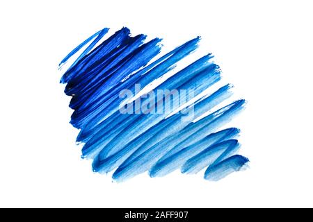 Abstrich, Linien, ein paar Anschläge durch eine Bürste. Stockfoto