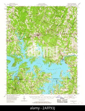 USGS TOPO Karte North Carolina VA Boydton 187843 1955 62.500 Wiederherstellung Stockfoto