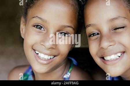 Schöne Twin sisters, Kuba Stockfoto