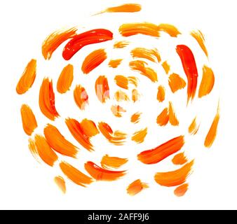 Abstrich, Linien, ein paar Anschläge durch eine Bürste. Stockfoto