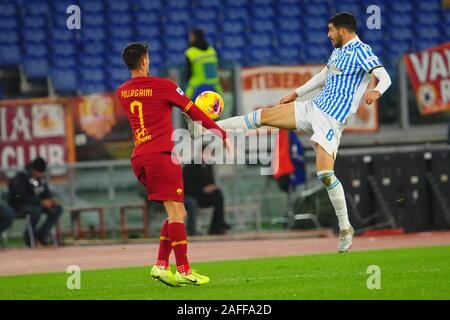 Roma, Italien. 15 Dez, 2019. Mattia valoti (Spal) während der Roma vs Spal, italienische Fußball Serie A Männer Meisterschaft in Roma, Italien, 15. Dezember 2019 - LPS/Renato Olimpio Credit: Renato Olimpio/LPS/ZUMA Draht/Alamy leben Nachrichten Stockfoto