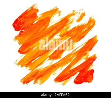 Abstrich, Linien, ein paar Anschläge durch eine Bürste. Stockfoto