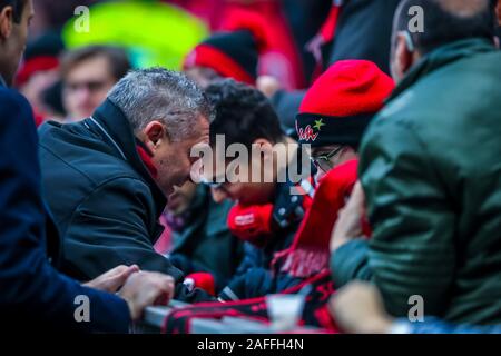 Mailand, Italien. 15 Dez, 2019. Daniele massaroduring Mailand vs Sassuolo, italienische Fußball Serie A Männer Meisterschaft in Mailand, Italien, 15. Dezember 2019 - LPS/Fabrizio Carabelli Credit: Fabrizio Carabelli/LPS/ZUMA Draht/Alamy leben Nachrichten Stockfoto