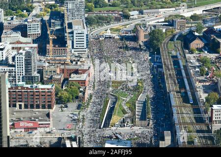 Marche pour le Climat de Montreal, Quebec, Kanada Stockfoto