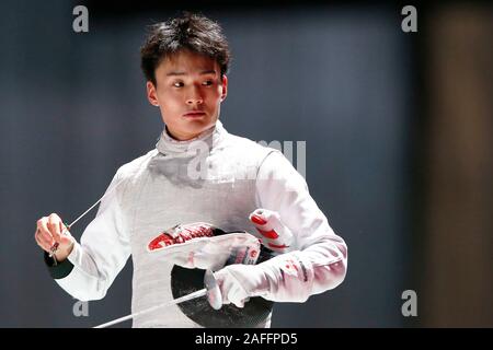 Chiba, Japan. 15 Dez, 2019. Kyosuke Matsuyama (JPN) 2019 Fechten Wm Prinz Takamado's Trophy Männer Folie Team Wettbewerb auf der Makuhari Messe in Chiba, Japan. Quelle: LBA SPORT/Alamy leben Nachrichten Stockfoto