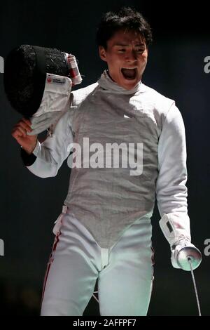 Chiba, Japan. 15 Dez, 2019. Kyosuke Matsuyama (JPN) 2019 Fechten Wm Prinz Takamado's Trophy Männer Folie Team Wettbewerb auf der Makuhari Messe in Chiba, Japan. Quelle: LBA SPORT/Alamy leben Nachrichten Stockfoto