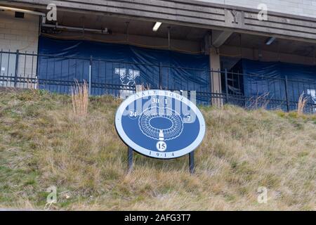 New Haven, CT/USA - 22. November 2019: Yale Bowl Stadion an der Yale University Stockfoto