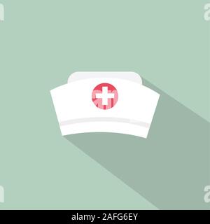 Krankenschwester hut Symbol. Vektor Stock Vektor