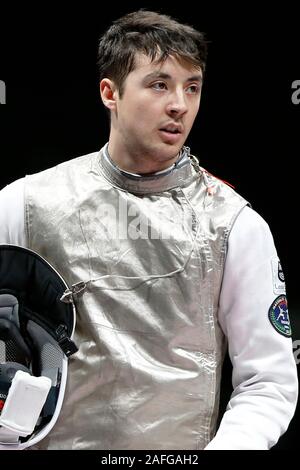 Chiba, Japan. 15 Dez, 2019. Alexander MASSIALAS (USA) 2019 Fechten Wm Prinz Takamado's Trophy Männer Folie Team Wettbewerb Endrunden an der Makuhari Messe in Chiba, Japan. Quelle: LBA SPORT/Alamy leben Nachrichten Stockfoto