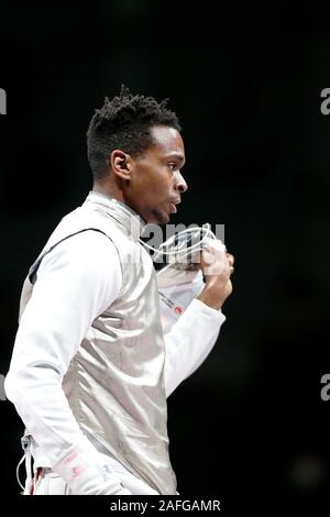 Chiba, Japan. 15 Dez, 2019. LEFORT Enzo (FRA) 2019 Fechten Wm Prinz Takamado's Trophy Männer Folie Team Wettbewerb Endrunden an der Makuhari Messe in Chiba, Japan. Quelle: LBA SPORT/Alamy leben Nachrichten Stockfoto
