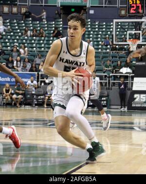 Dezember 15, 2019 - Hawaii Rainbow Warriors guard Kameron Ng (50) Während eines Spiels zwischen den Hawaii Rainbow Warriors und die Samford Bulldoggen in der Stan Polizeichef-Mitte in Honolulu, HI Michael Sullivan/CSM. Stockfoto