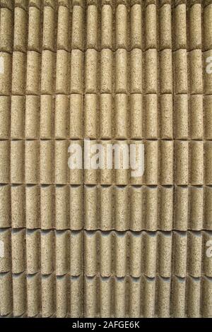 Eine moderne Schallisolierung Wand auf Holz, Beton in Österreich Stockfoto