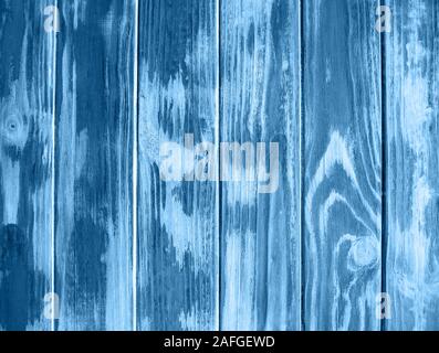 Alte hölzerne Textur - Zusammenfassung Hintergrund getönten Classic blau Farbe Stockfoto