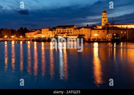 Stadt Krk, Insel Krk, Istrien, Kroatien Stockfoto