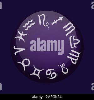 Sternzeichen. Astrologische Horoskop. Vector Illustration banner Stock Vektor