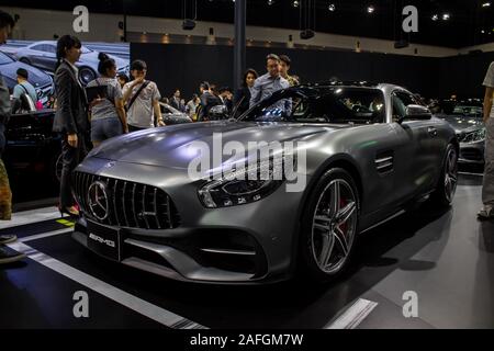 Nonthaburi, THAILAND, Dezember 2018: Mercedes Benz AMG auf Anzeige in Bangkok International Motor Expo 2018 Impact Arena Ausstellung Muangthong als Stockfoto