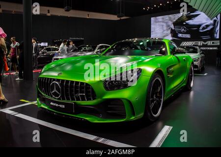 Nonthaburi, THAILAND, Dezember 2018: Mercedes Benz AMG auf Anzeige in Bangkok International Motor Expo 2018 Impact Arena Ausstellung Muangthong als Stockfoto