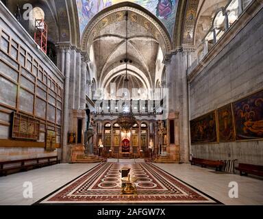 Jerusalem Israel. Die Kirche des Heiligen Grabes Stockfoto