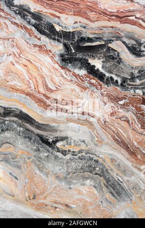Mulicolored natürliche Marmor. Hintergrund von Naturstein. Stockfoto