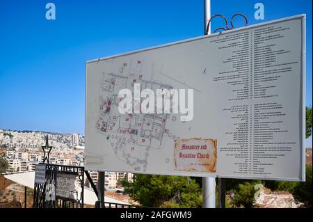 Bethlehem Israel. Hirten' Feld Kapelle Katholische byzantinische Kirche Stockfoto