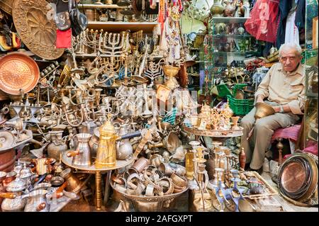 Jerusalem Israel. Schrotthändler in der Altstadt Stockfoto