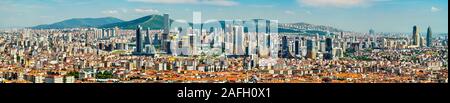 Panorama auf der asiatischen Seite von Istanbul in der Türkei Stockfoto