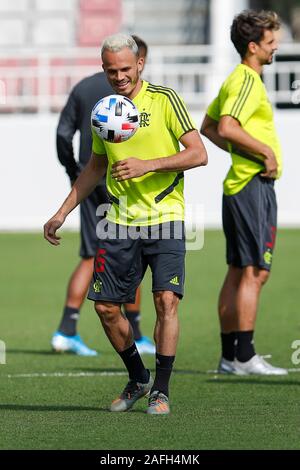 Doha, Katar. 16. Dez 2019. Rene während der flamengo erstes Training in der Vorbereitung für ihre öffnung Spiel der FIFA Club Wm in Doha, Katar. Ihr erstes Spiel ein Halbfinale am 17. Dez 2019. Dieses Training fand im Al Duhail SC in Doha, Katar am 16. Dez 2019. Credit: SPP Sport Presse Foto. /Alamy leben Nachrichten Stockfoto