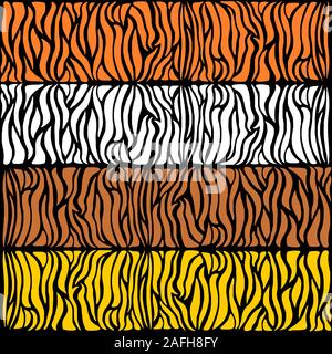 Modische Streifen nahtlose Hintergrund. Gestreift moderne Stoff Textur. Stock Vektor