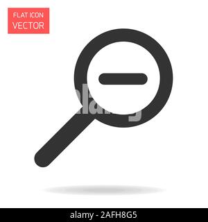 Vektor isoliert Verkleinern oder Vergrößern Icon Design. Stock Vektor