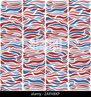 Modische Streifen nahtlose Hintergrund. Gestreift moderne Stoff Textur. Stock Vektor