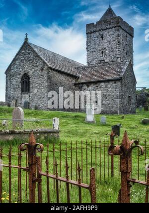 ST Clement's Church, Rodel, Insel Harris, Outer Hebrides, Schottland Stockfoto