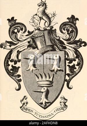 . Wappen Familien: ein Verzeichnis der Herren von Coat-Rüstung. - Arden, Warwickshire, b. 1833; d. 1893; m. i860, Harriet Louisa, d. von Johannes Hawkesof Rowington, Warwickshire: - John Bedford Burman, Esquire, J.P., M.P. für theDuddeston Division von Birmingham seit 1923; AldermanBirmingham Stadtrat, b. 1867; m. 1906 ElizabethVernon, jüngere d. von Charles Henry Pugh von Penns, Warwickshire, und hat Problem - John Charles Burman, Gentleman, b. 1908. Re^.-Haus, Tibbingtcn CarpenterRoad, Edgbaston. Vereine - Carlton, konstitutionelle; Unionand Konservativ (Birmingham). Thomas Burman, Gentleman, b. 1869 Stockfoto