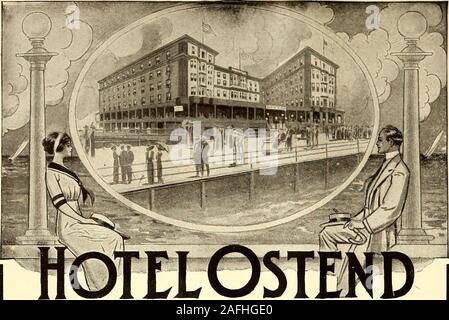 . Amerikanische Häuser und Gärten. Samplesand CircularsFree. Us MINERALWOLLE CO 140 Cedar Street New York City XVI AMERIKANISCHE HÄUSER UND GÄRTEN August, 1913. ATLANTIC CITY, New Jersey, wo die Brandung singt Sie schlafen Direkt am Chelseas modische Badestrand. Hereyou finden Sie Ruhe in Hülle und Fülle. Das Meer Rollen andsurges bis hin-und unter dem Hotel Piazza, itsmusic ist prachtvoll und beruhigend. Deutlich, die Ostendhas feinster Lage am Strand. Innerhalb von easywalking Abstand und Walze Stuhl Fahrt bis ins Zentrum oflife und Fröhlichkeit für die Atlantic City bekannt ist. Das Hotel ist mit allem ausgestattet, Stockfoto